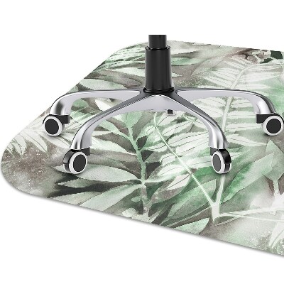 Office chair mat Leaves from the tropics