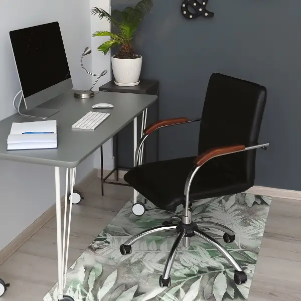 Office chair mat Leaves from the tropics