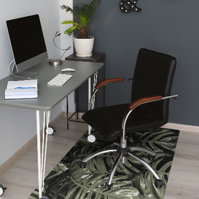 Office chair floor protector banana leaves