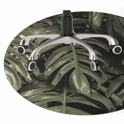 Office chair floor protector banana leaves