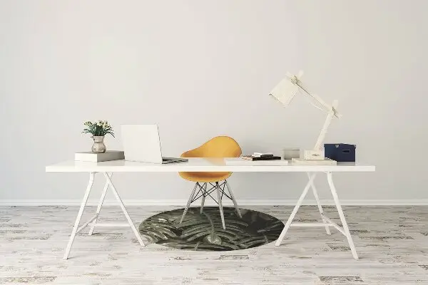 Office chair floor protector banana leaves