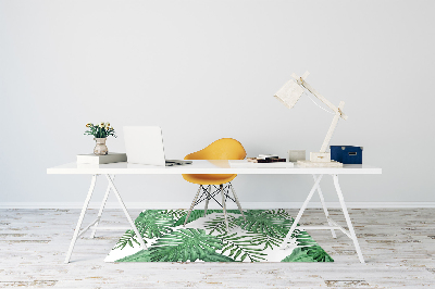 Desk chair mat Palm leaves