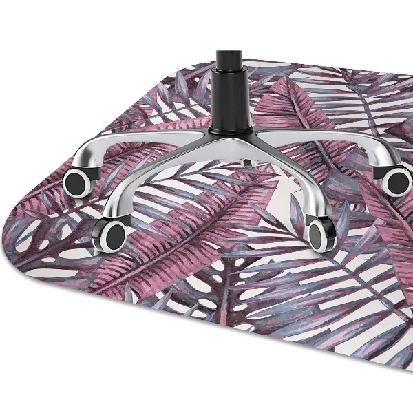 Office chair floor protector Tropical jungle