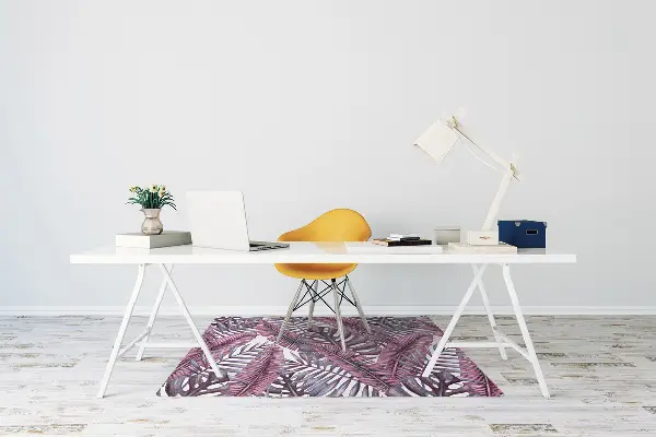 Office chair floor protector Tropical jungle