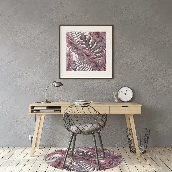 Office chair floor protector Tropical jungle