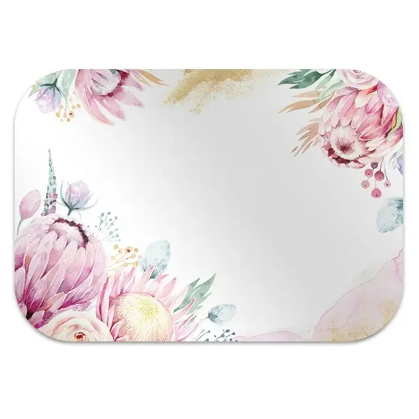 Office chair floor protector Flower frame