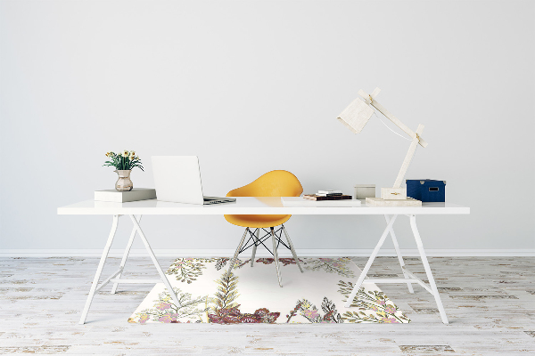 Computer chair mat Field flowers