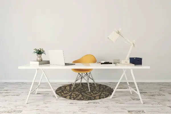 Office chair floor protector golden ferns