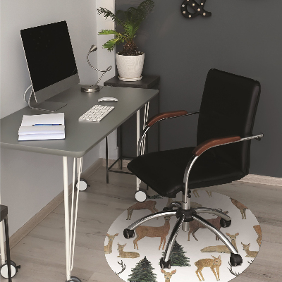 Office chair mat deer