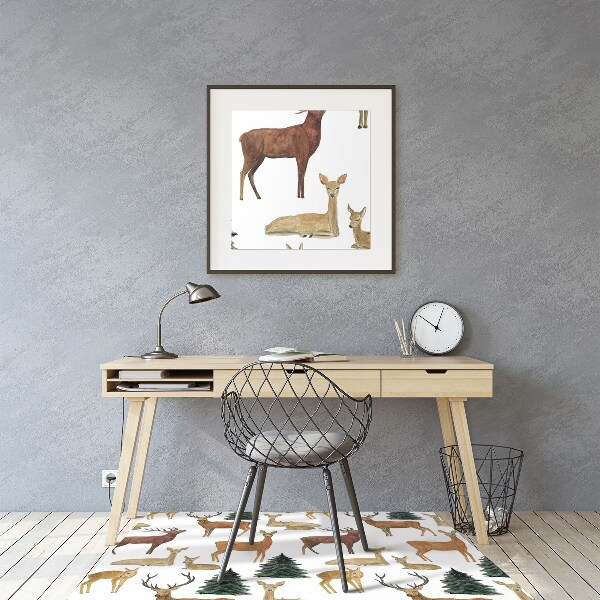 Office chair mat deer