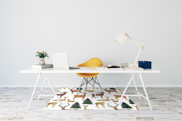 Office chair mat deer