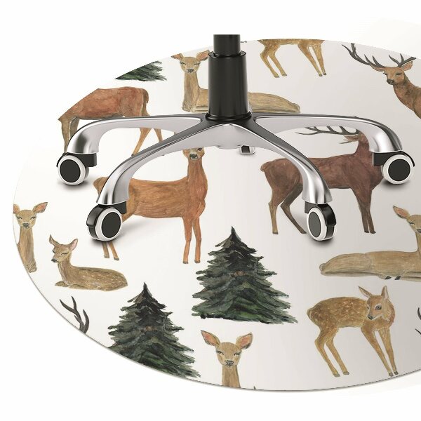 Office chair mat deer