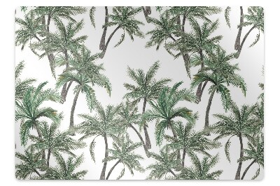 Chair mat floor panels protector tropical palm trees