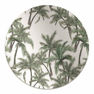 Chair mat floor panels protector tropical palm trees