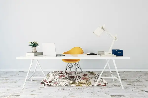Computer chair mat Field flowers