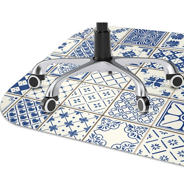 Office chair mat Azulejos tiles