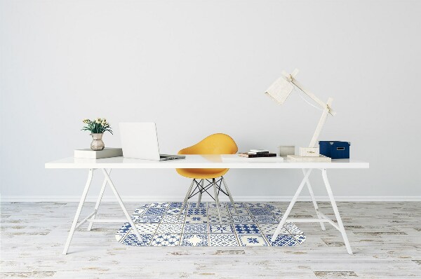 Office chair mat Azulejos tiles