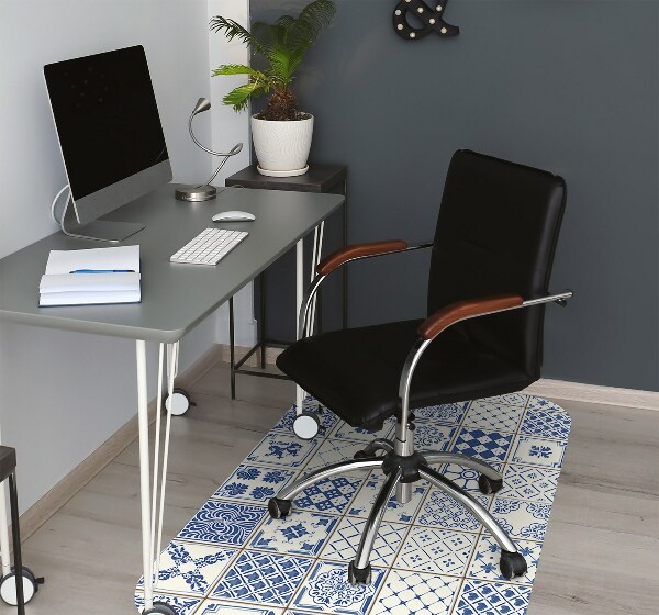 Office chair mat Azulejos tiles