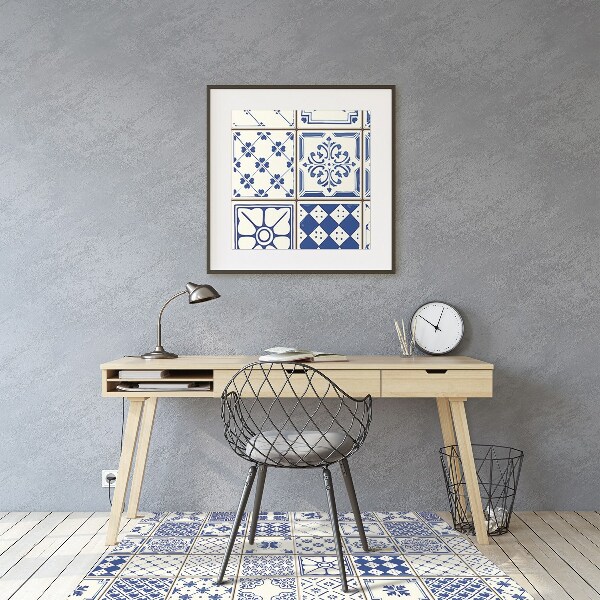 Office chair mat Azulejos tiles
