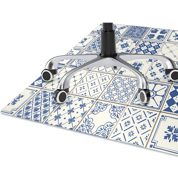 Office chair mat Azulejos tiles
