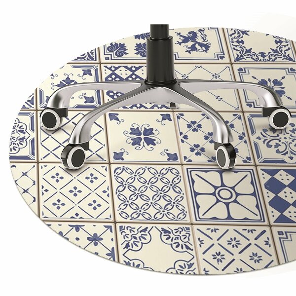 Office chair mat Azulejos tiles