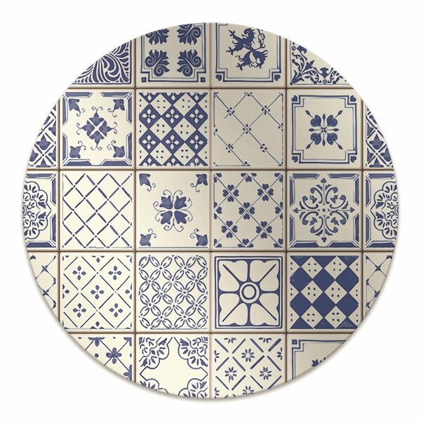 Office chair mat Azulejos tiles
