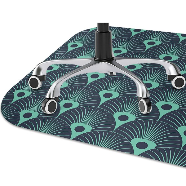 Office chair floor protector neon design