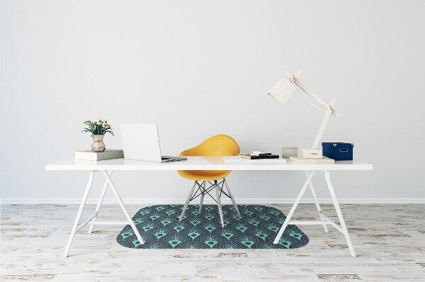 Office chair floor protector neon design