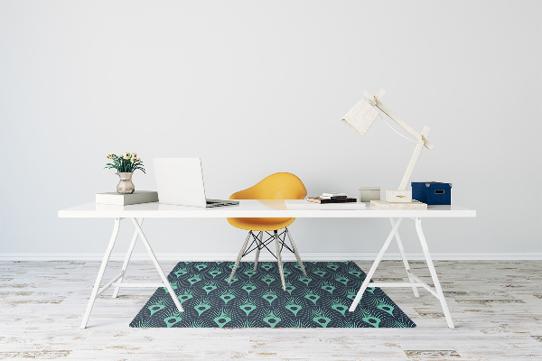 Office chair floor protector neon design