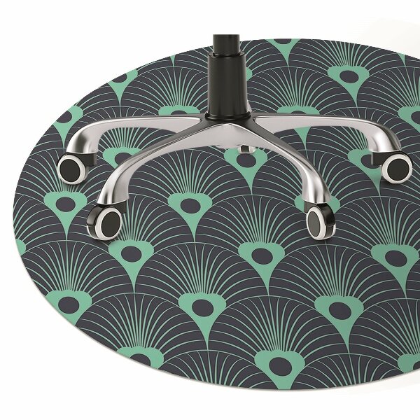 Office chair floor protector neon design