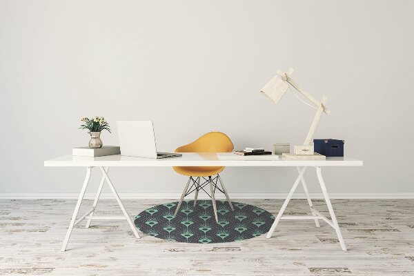 Office chair floor protector neon design