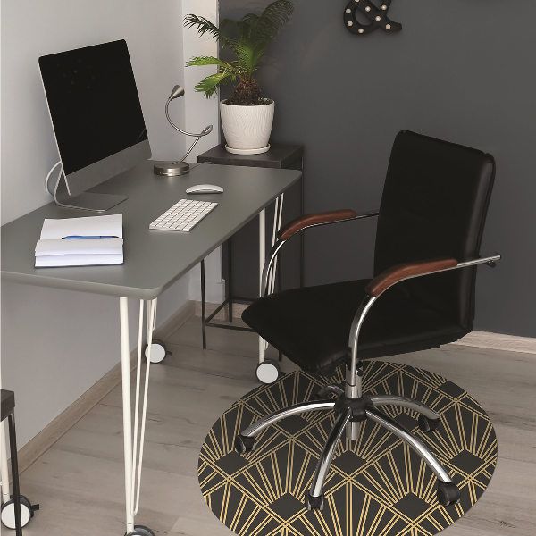 Desk chair mat Art Deco style