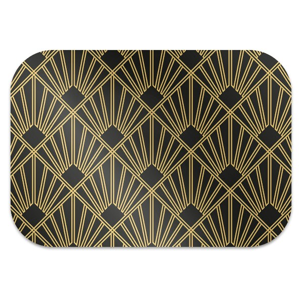 Desk chair mat Art Deco style