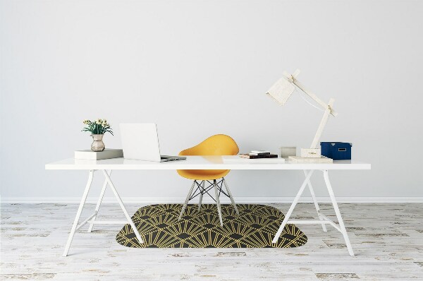 Desk chair mat Art Deco style