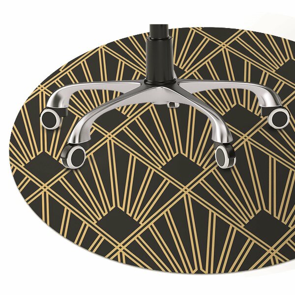 Desk chair mat Art Deco style