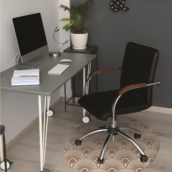 Desk chair mat Art Deco style