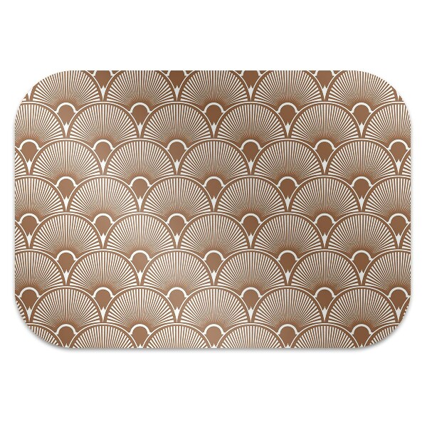 Desk chair mat Art Deco style