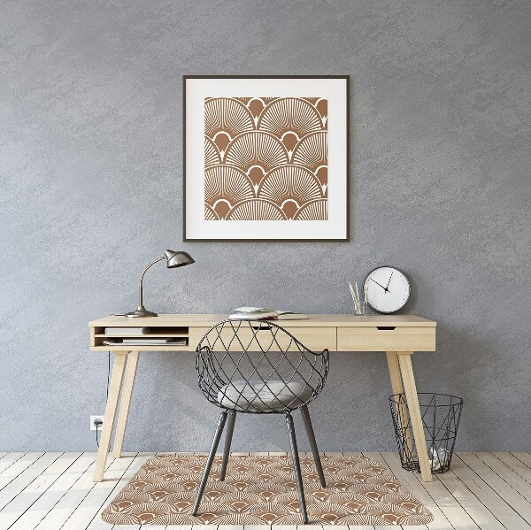 Desk chair mat Art Deco style