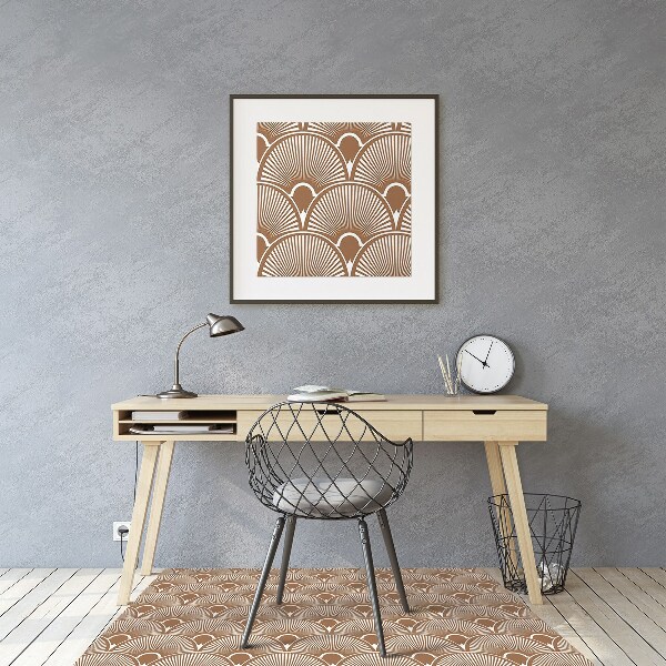 Desk chair mat Art Deco style