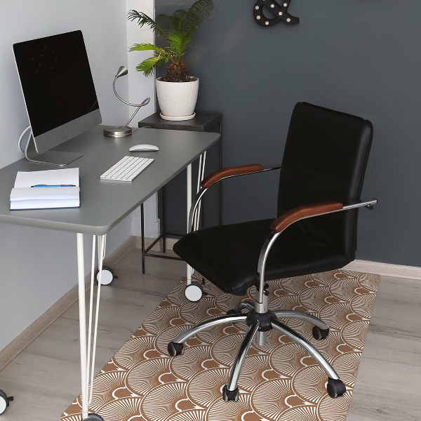 Desk chair mat Art Deco style