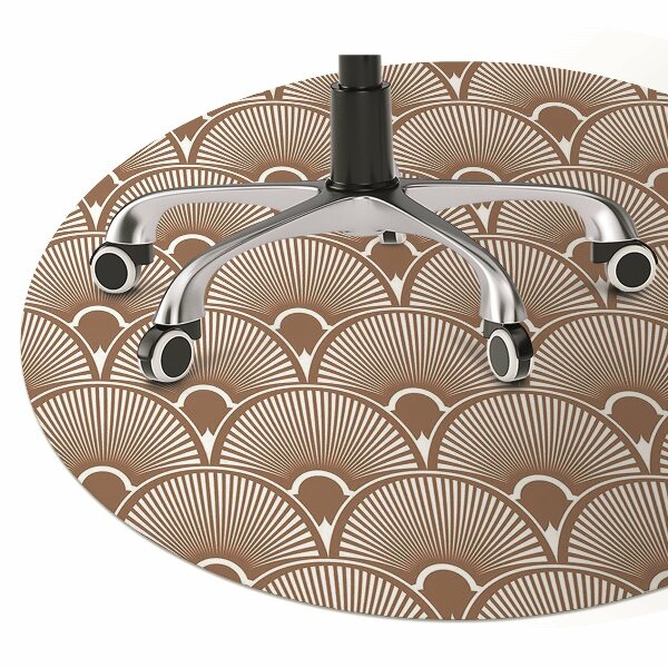 Desk chair mat Art Deco style