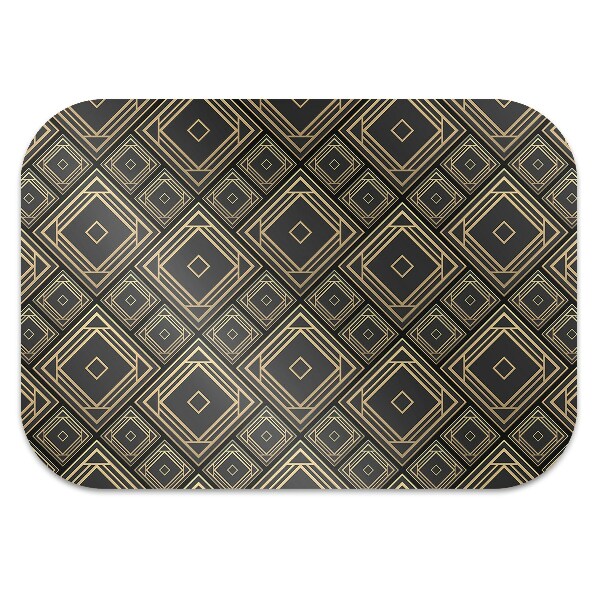 Chair mat geometric illusion