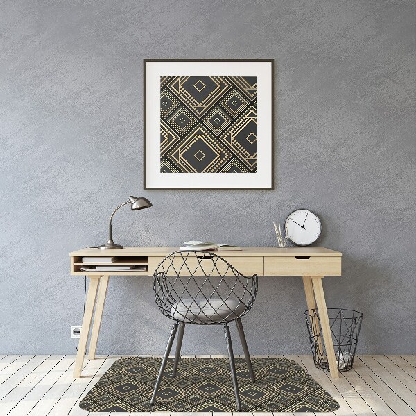 Chair mat geometric illusion