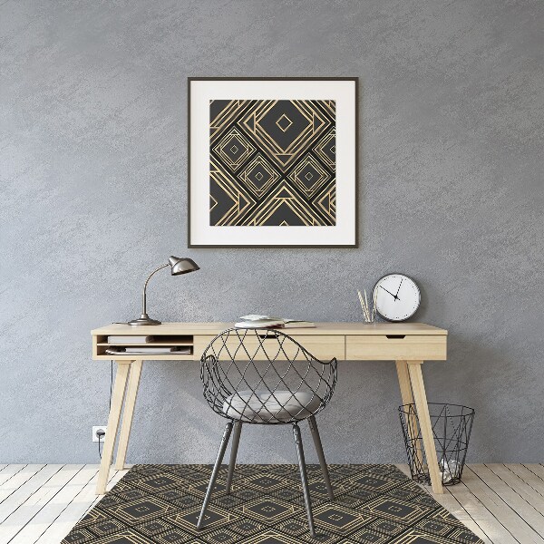 Chair mat geometric illusion