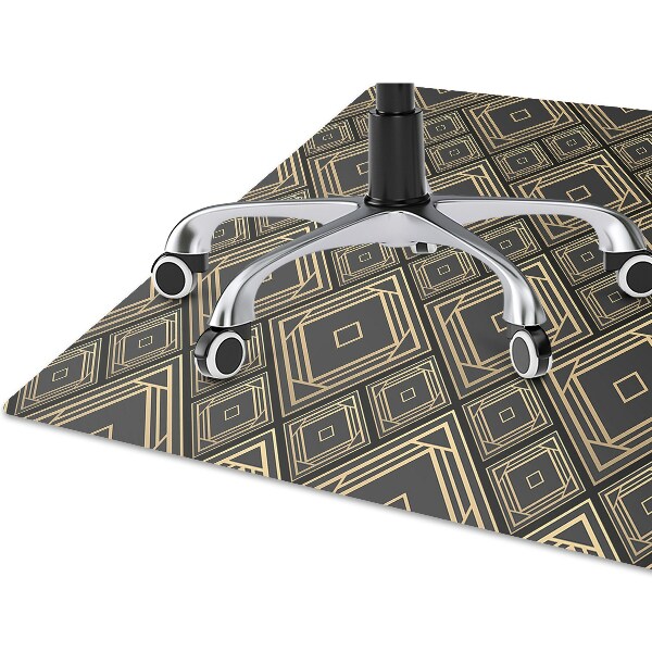 Chair mat geometric illusion