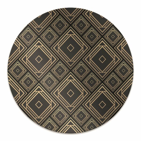 Chair mat geometric illusion