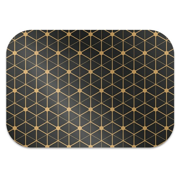 Desk chair mat hexagons