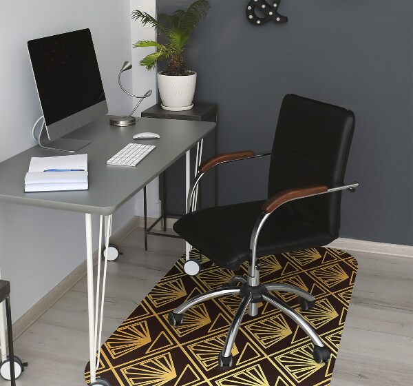 Desk chair mat Art Deco style