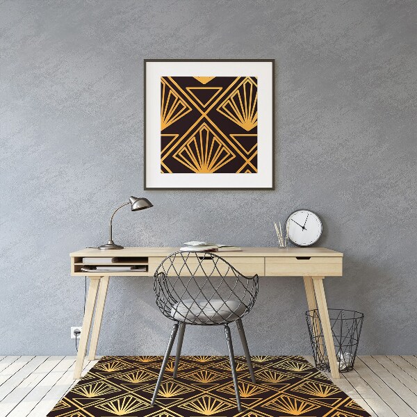 Desk chair mat Art Deco style