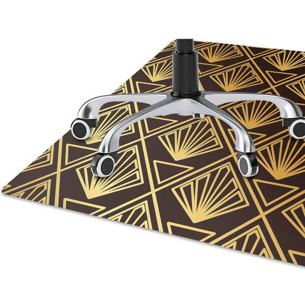 Desk chair mat Art Deco style